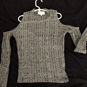 Kendall + Kylie open shoulder shirt